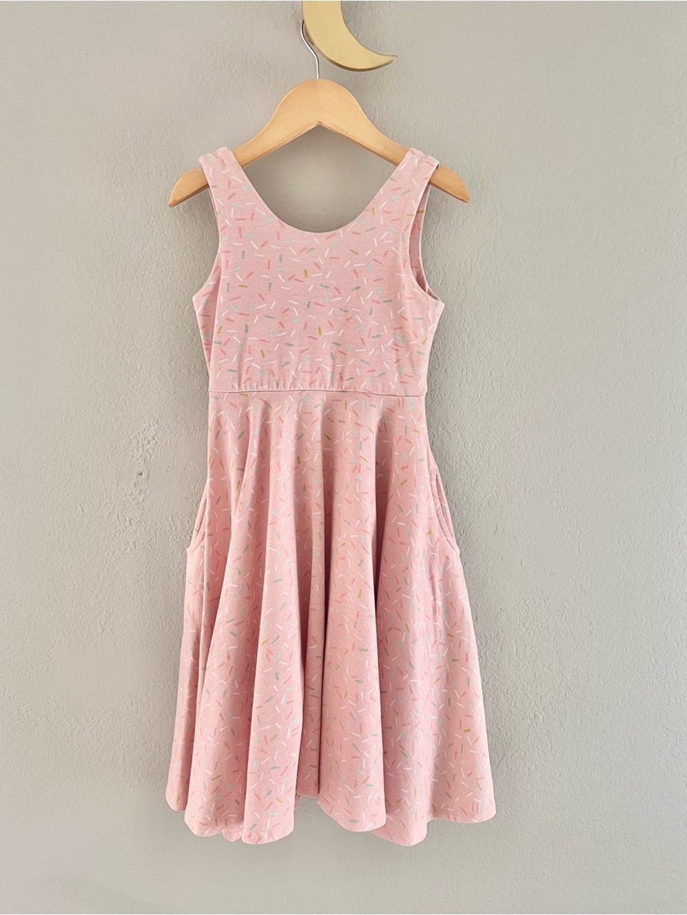 Remie Girl Pink Sprinkles Twirl Dress